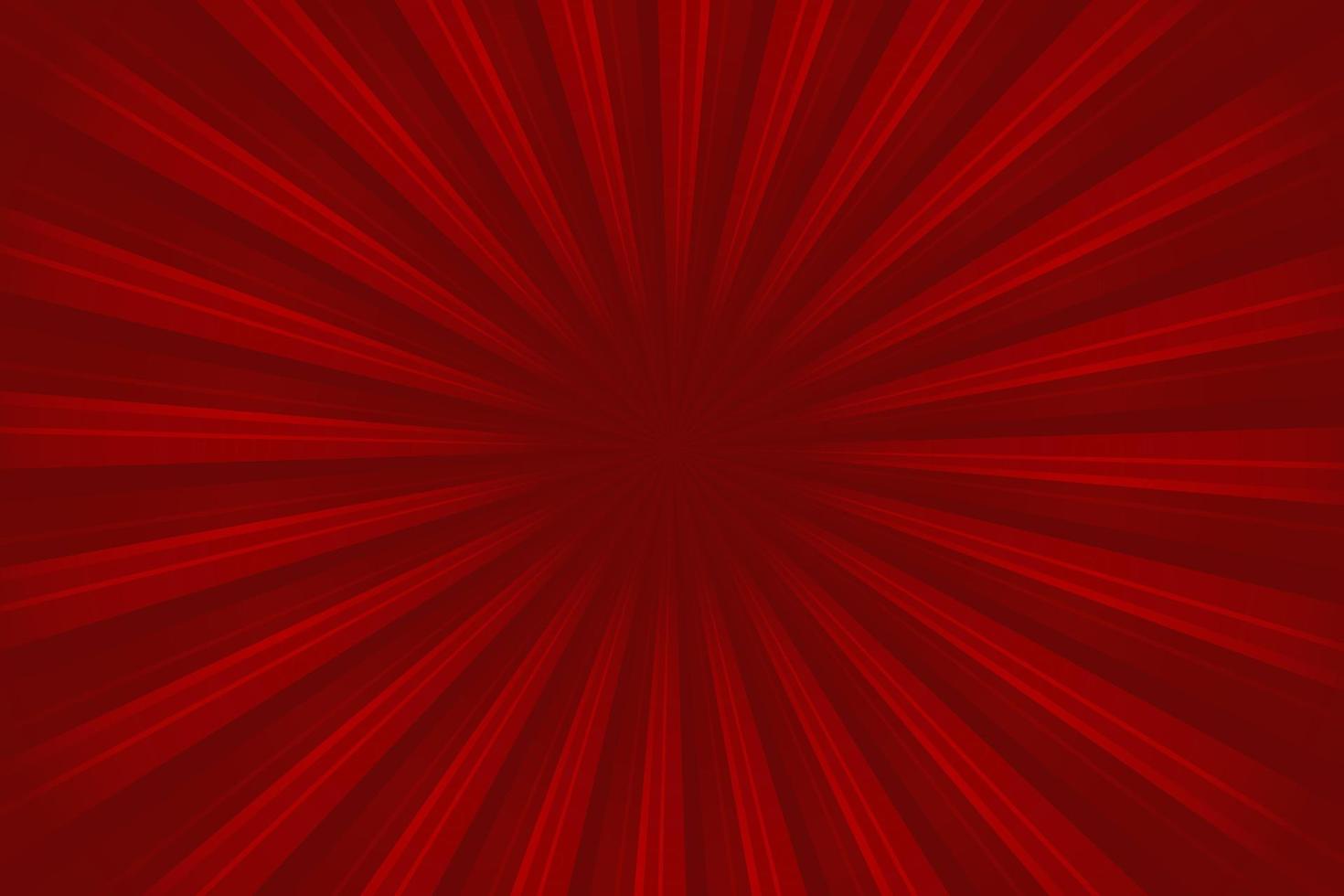 Sunburst red vintage pattern rays background. Vector illustration