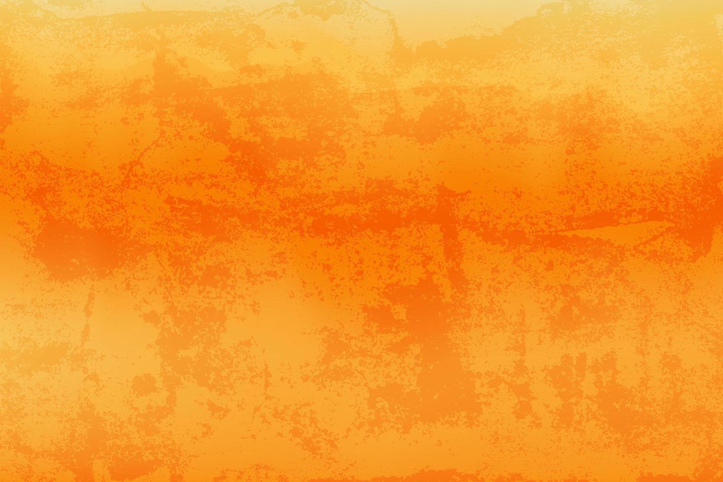 Old wall orange grunge textures and backgrounds, vector illustration