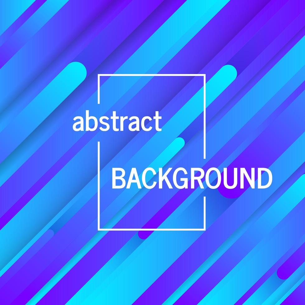 Trendy geometric blue background with abstract lines. Card design. Futuristic dynamic pattern. Vector illustration