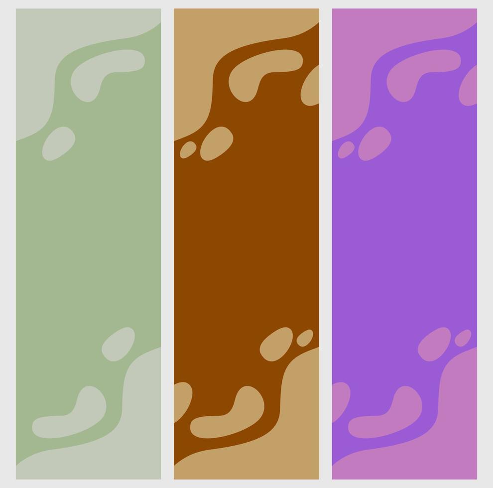 vertical banner set background template with abstract theme vector
