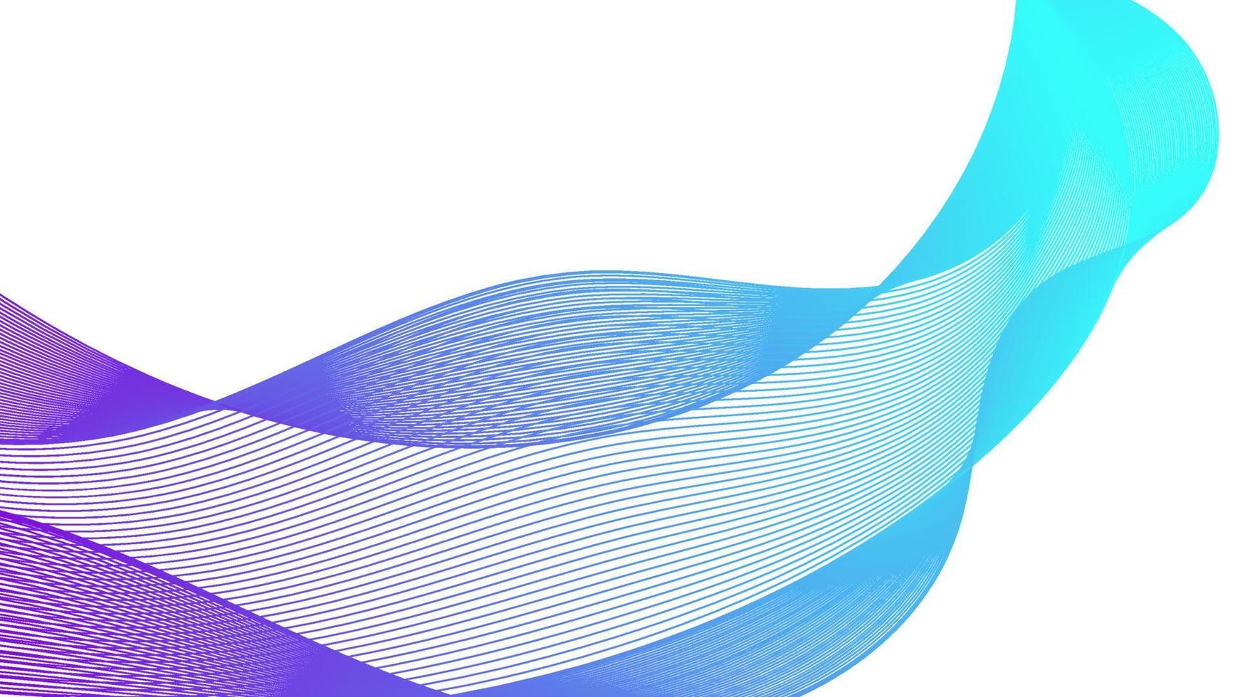 Abstract backdrop with colorful wave gradient lines on white background. Modern technology background, wave design. Vector illustration
