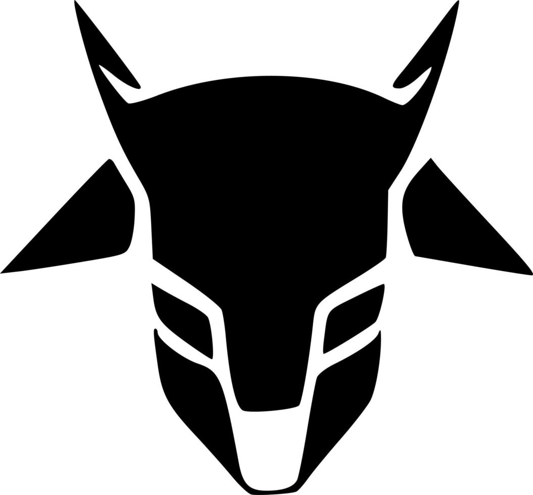 negro anubis monstruo dibujos animados vector