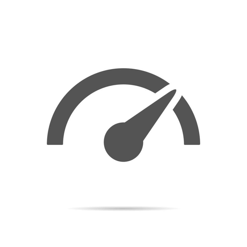 Speedometer icon vector in trendy style. Speed concept