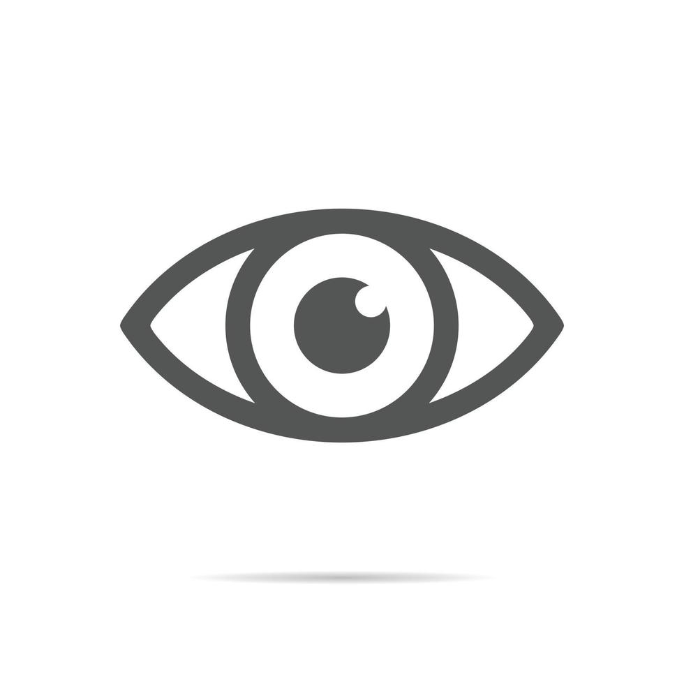 Eye icon vector in trendy style. View concept