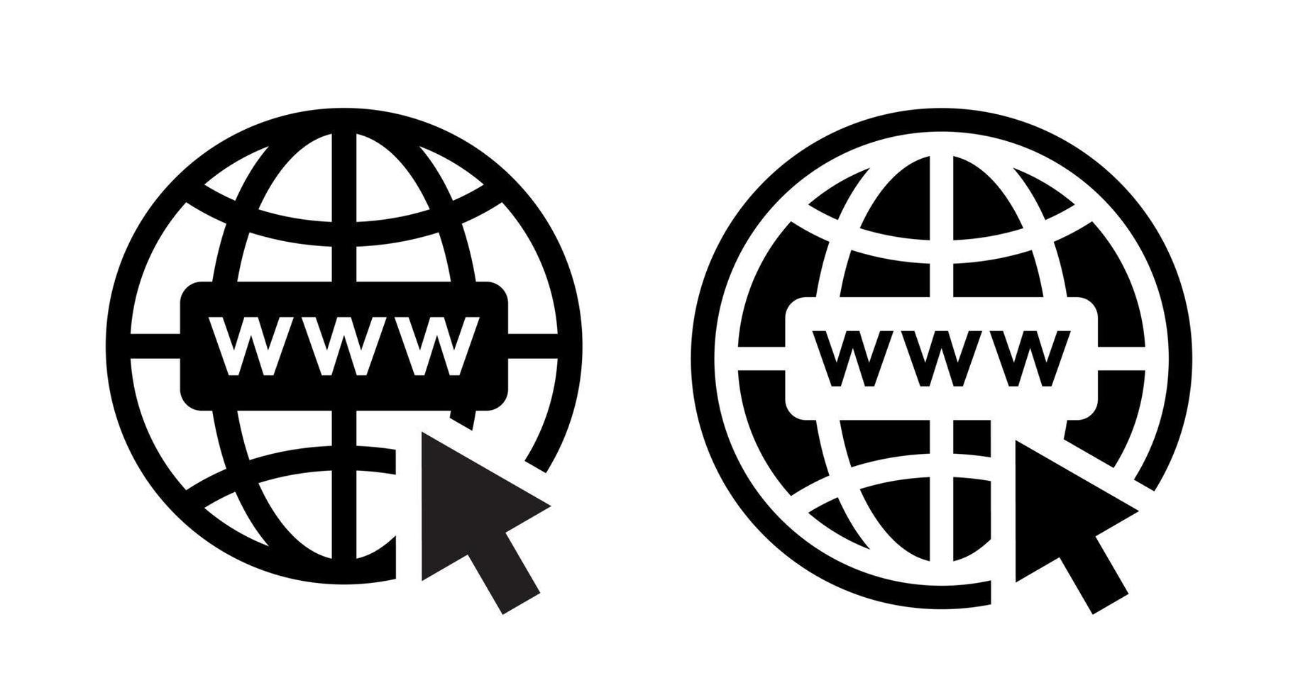 Website URL icon vector. Internet http address concept vector