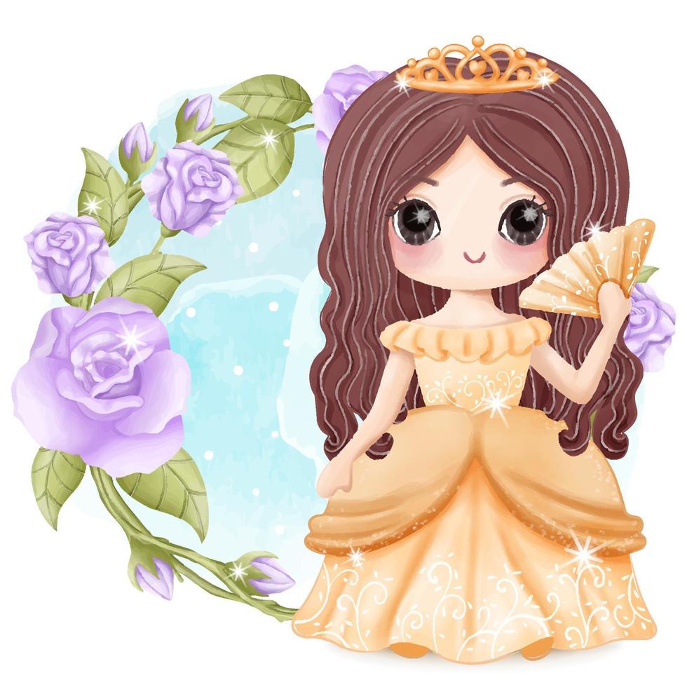 linda princesita ilustración vector