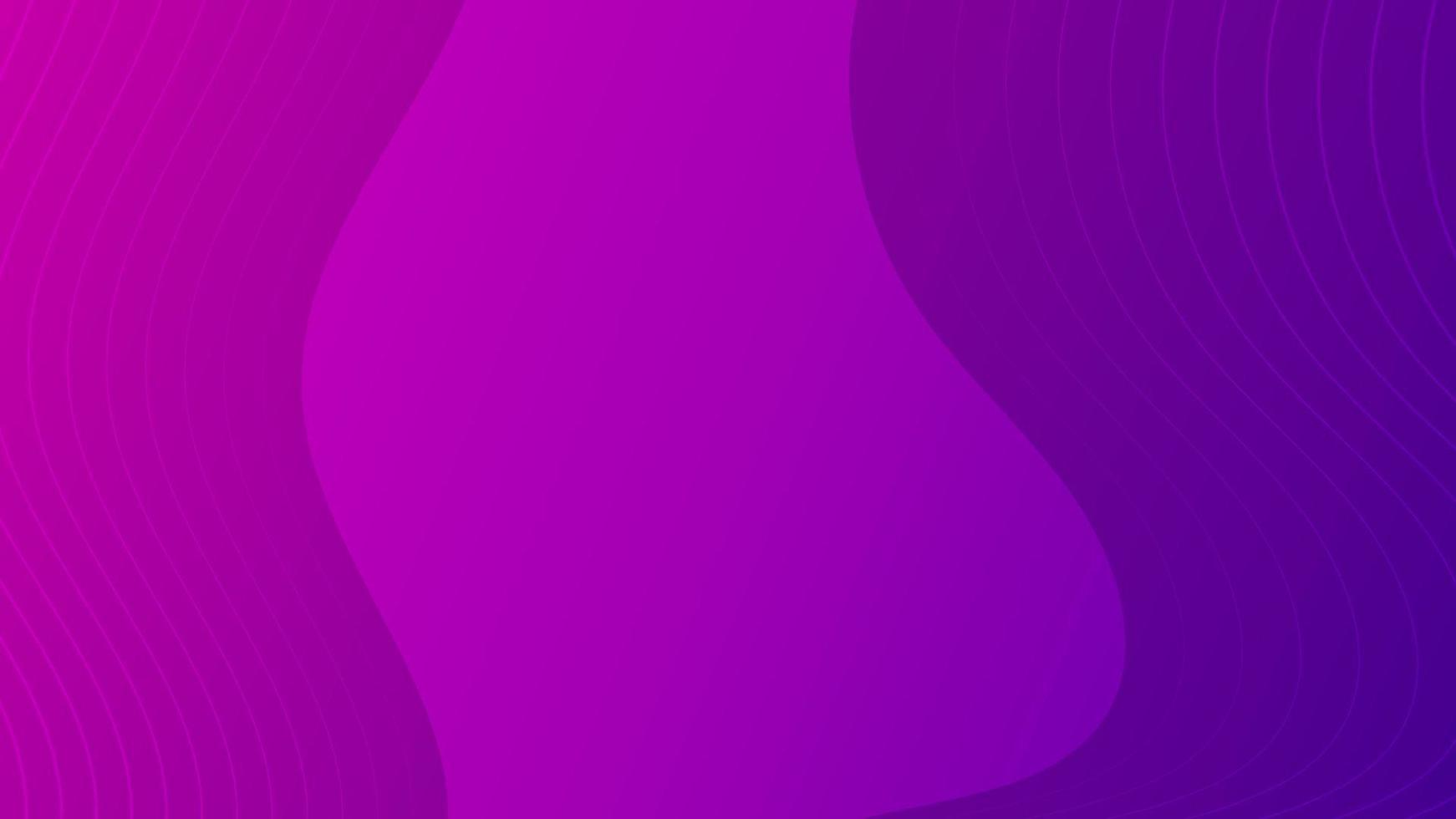 Modern colorful gradient background with wave lines. Purple geometric abstract presentation backdrop. Vector illustration