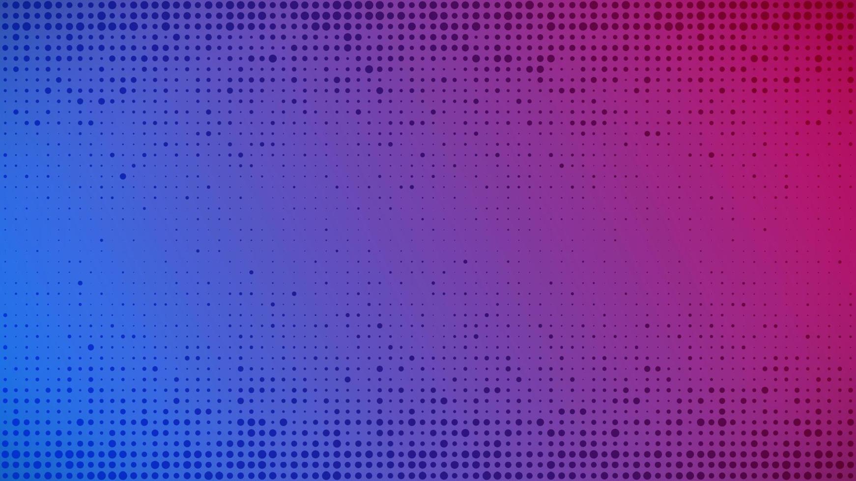 Abstract geometric gradient circles background. Purple and blue dot background with empty space. Vector illustration.