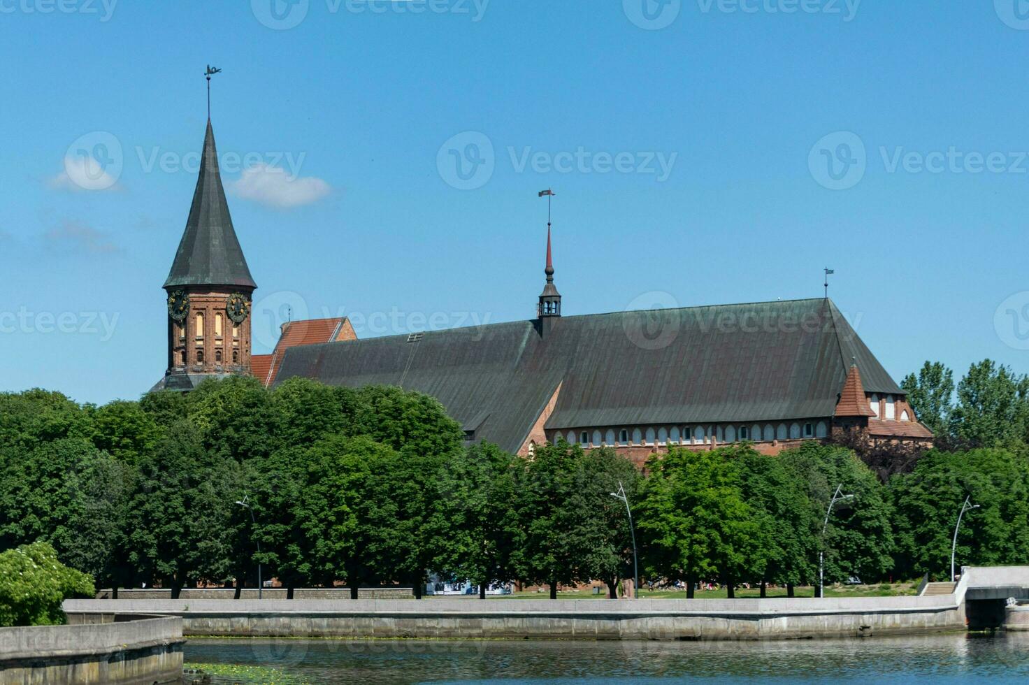 Konigsberg Cathedral. Brick Gothic-style monument in Kaliningrad, Russia. Immanuel Kant island. photo