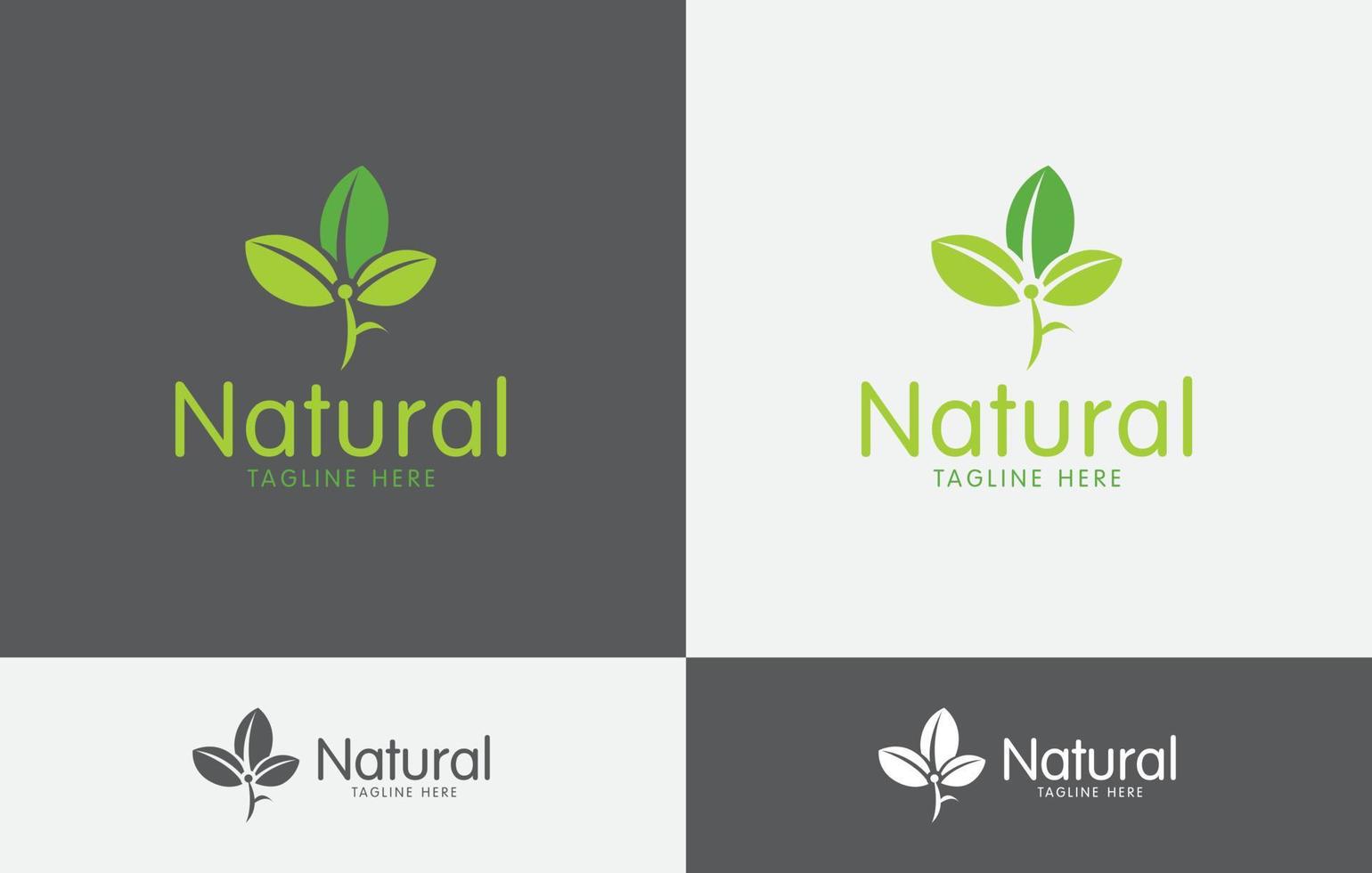 natural logo vector Arte eps