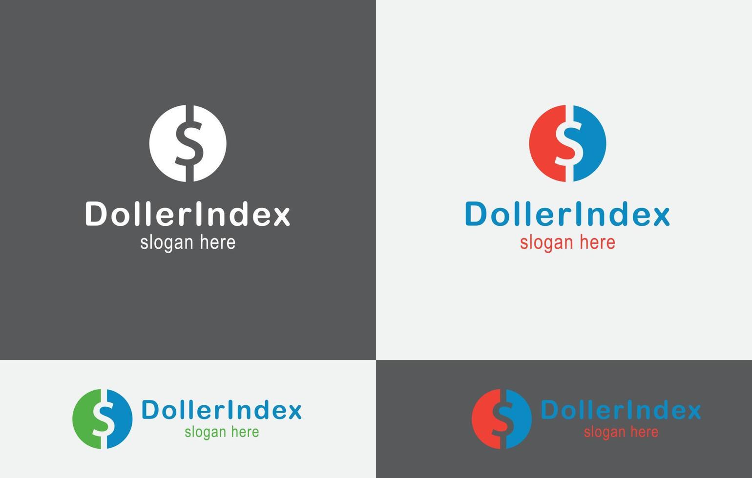 dólar índice logo diseño Arte eps vector