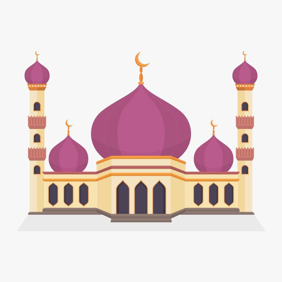 ramadan mosque illustration vector