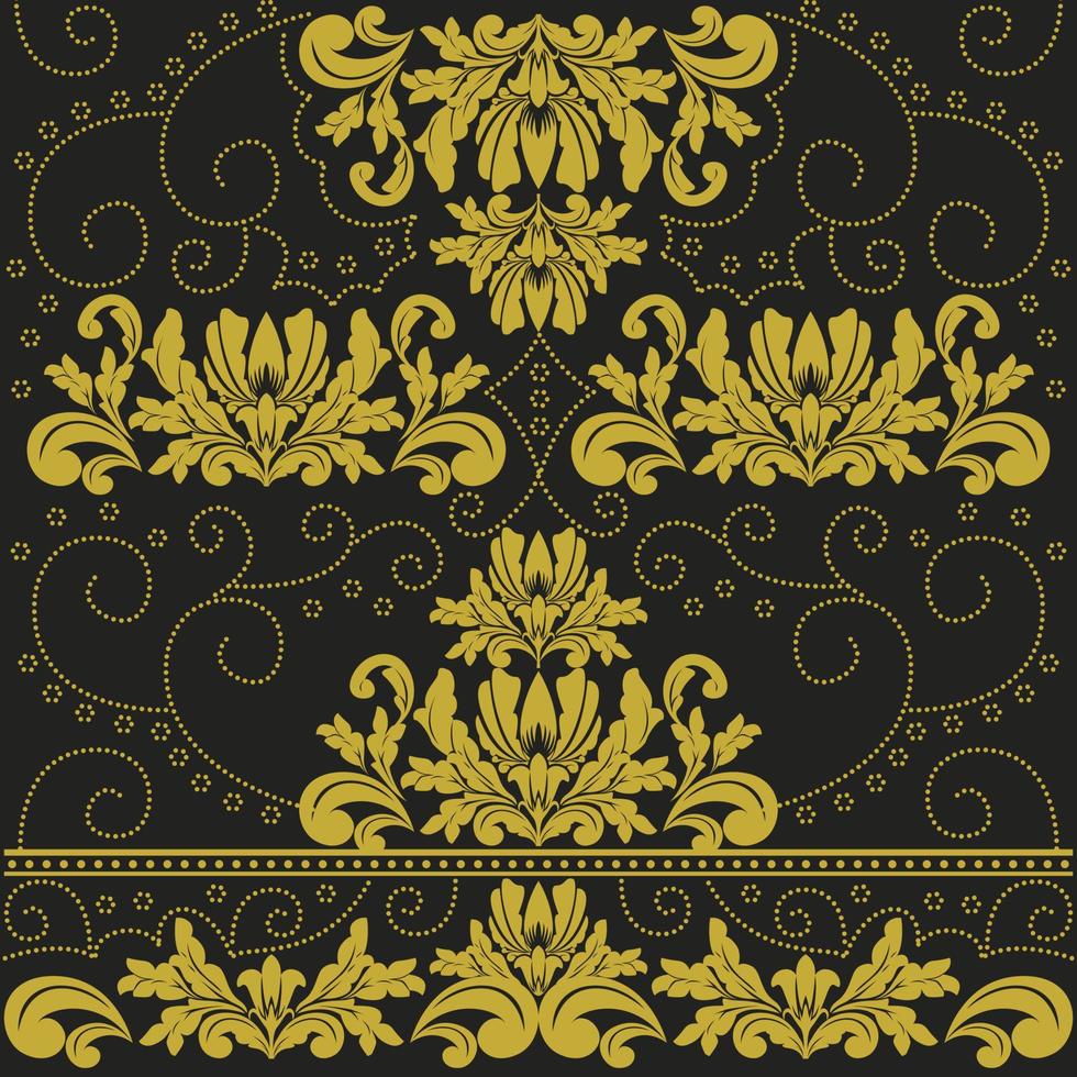 floral batik sin costura modelo vector