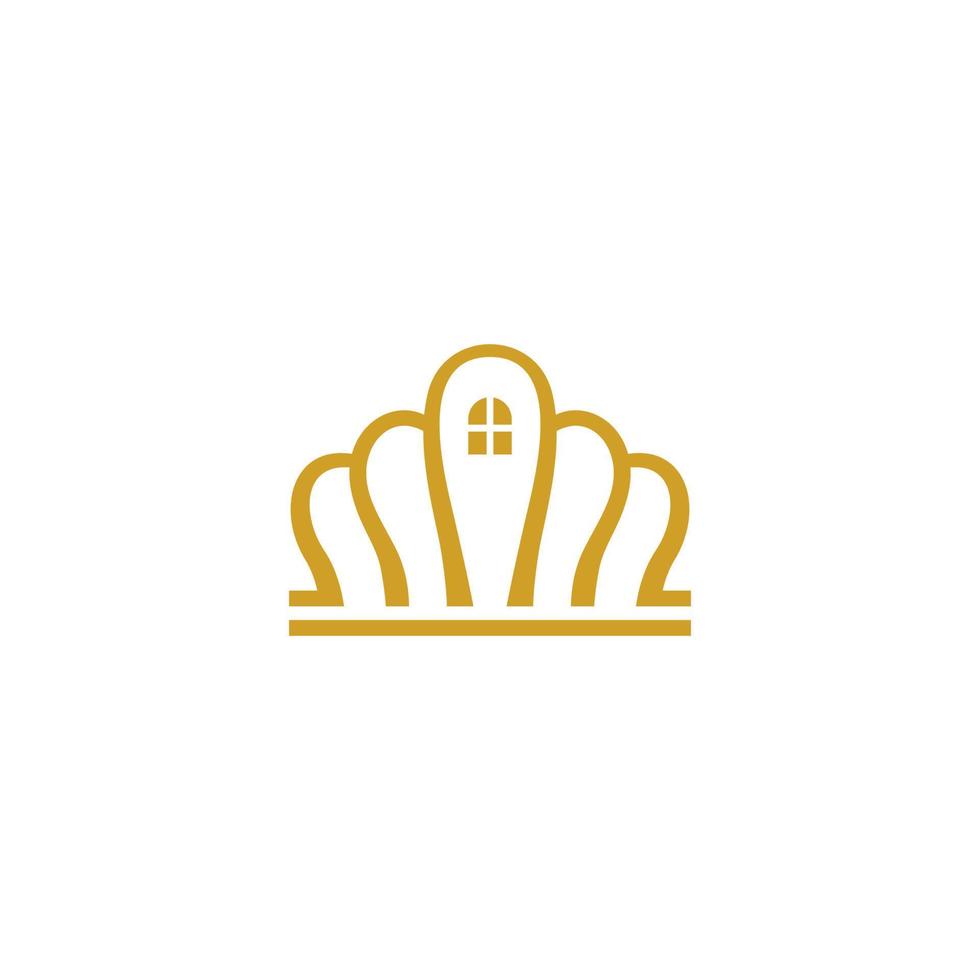color king crown logo motif on white background vector