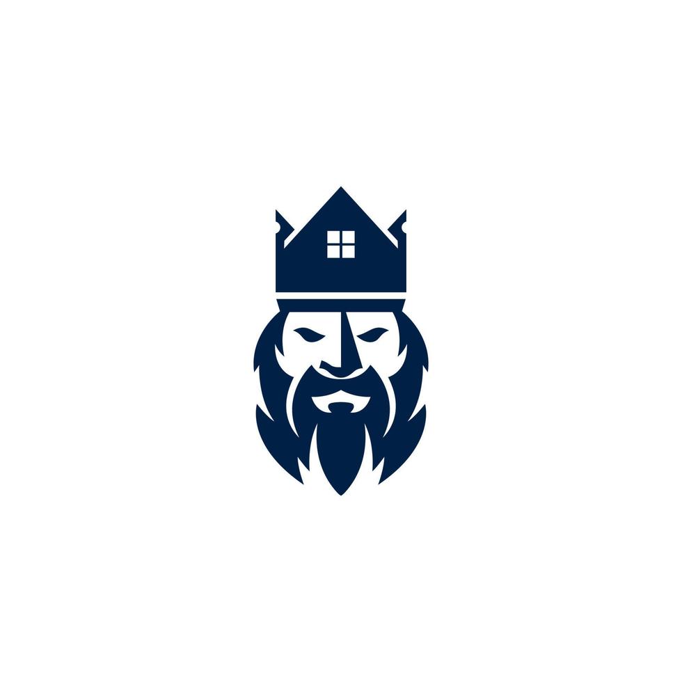 A man with a crown on his head vector