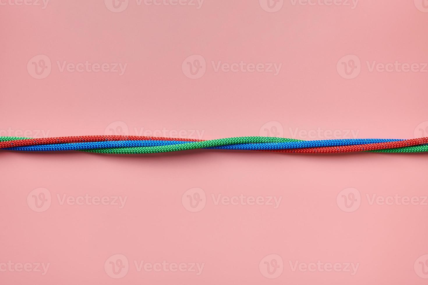 Nylon twisted ropes tied the knot photo