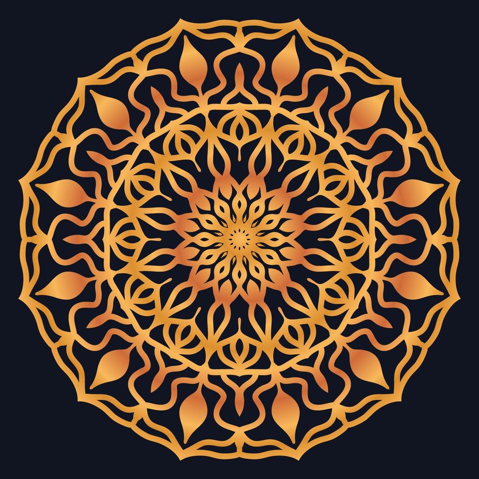 Decorative elements luxury ornament pattern gradient mandala design vector