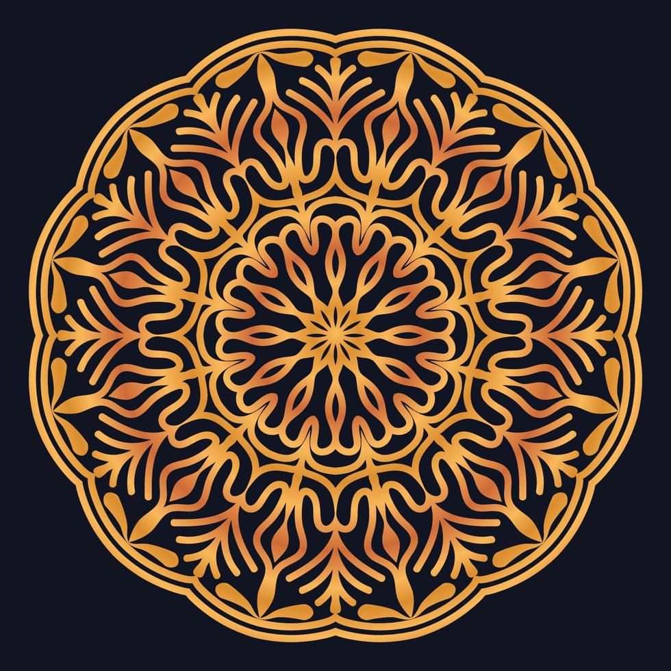 Decorative elements luxury ornament pattern gradient mandala design vector