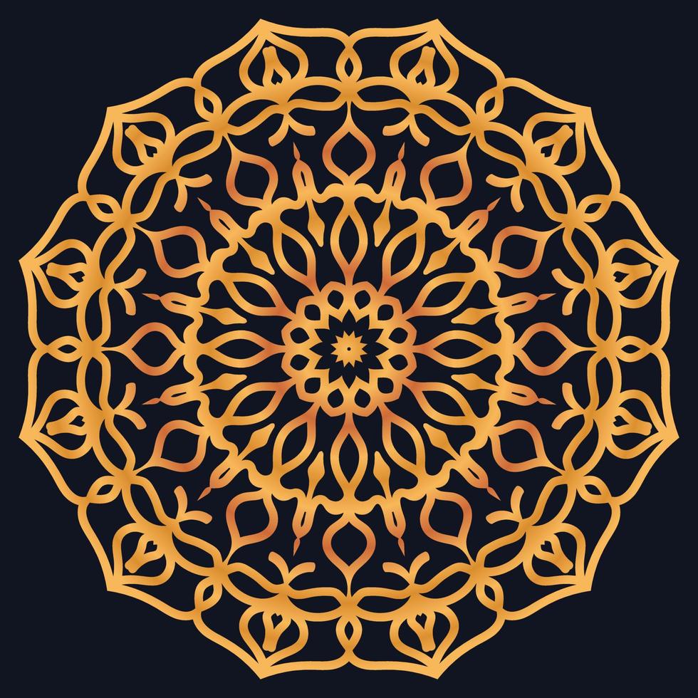 Decorative elements luxury ornament pattern gradient mandala design vector