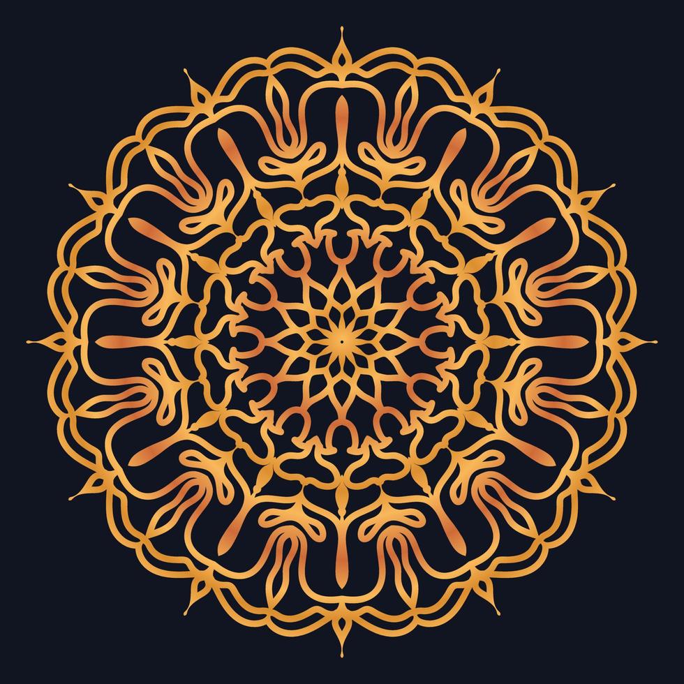 Decorative elements luxury ornament pattern gradient mandala design vector
