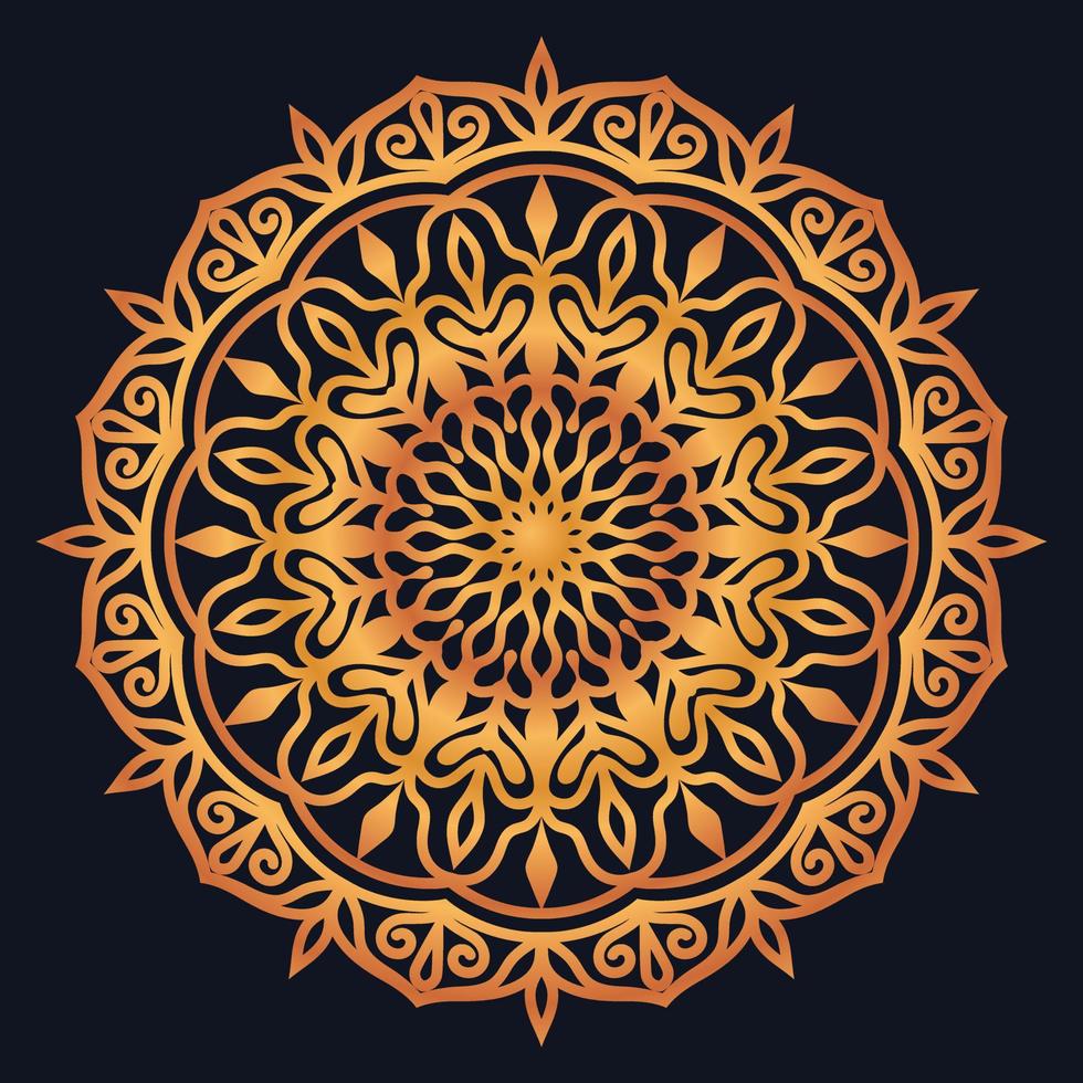 Decorative elements luxury ornament pattern gradient mandala design vector