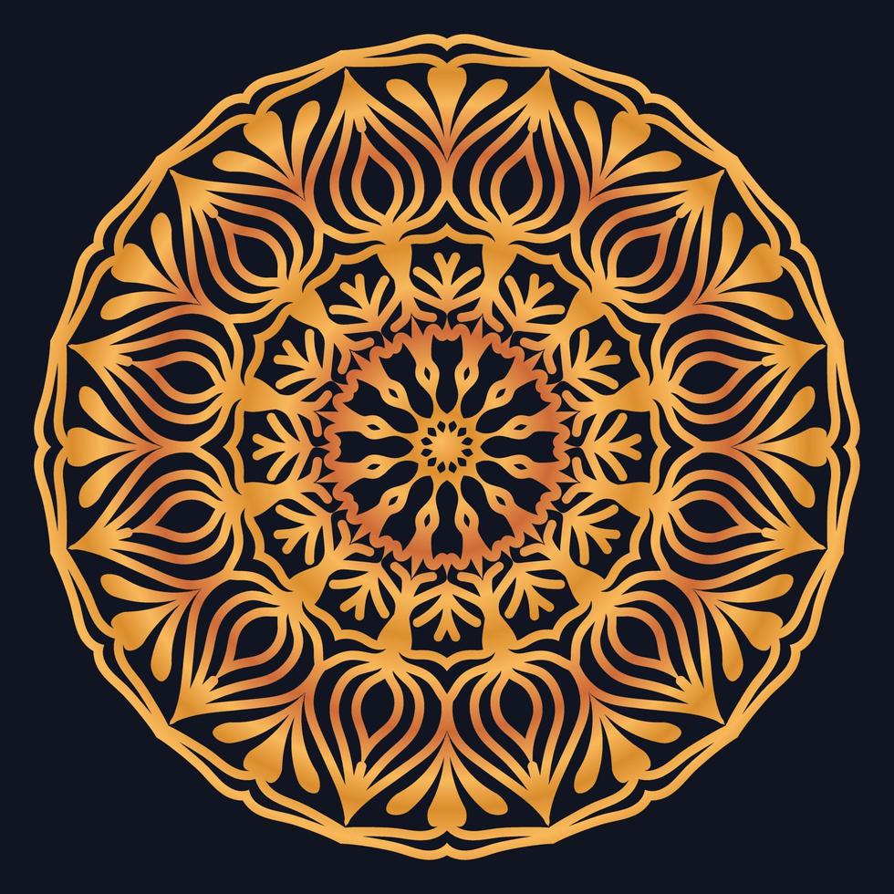 Decorative elements luxury ornament pattern gradient mandala design vector