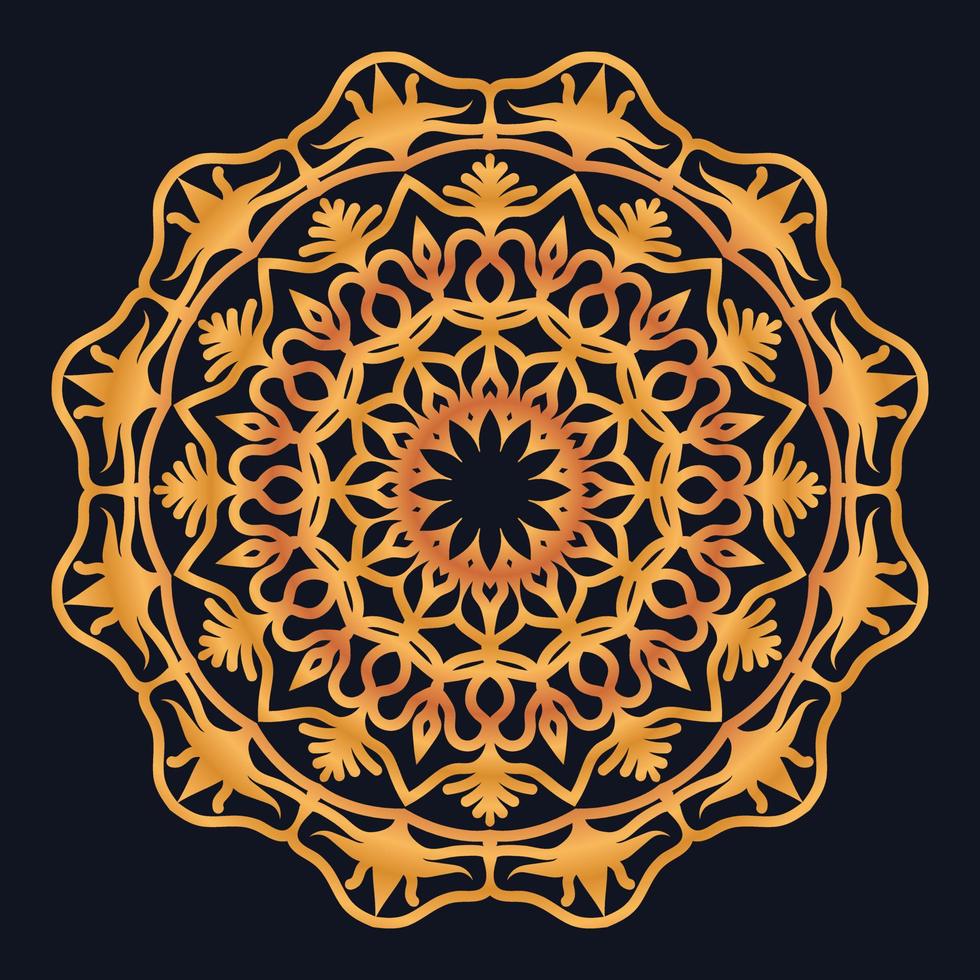 Decorative elements luxury ornament pattern gradient mandala design vector