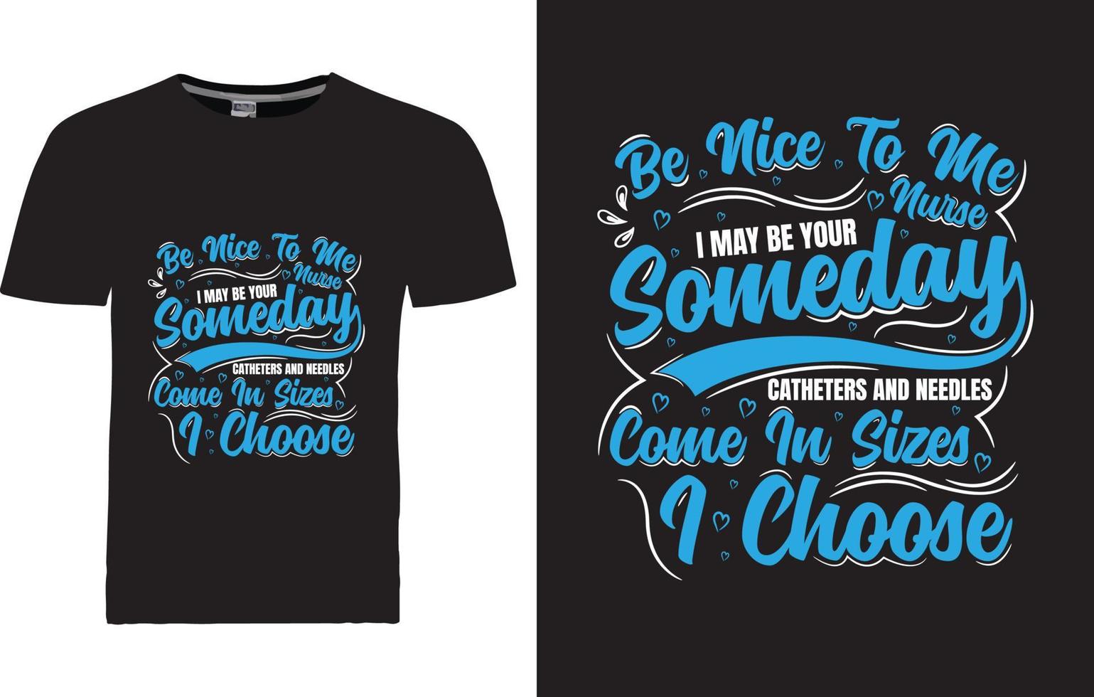 Nurse T-shirt Design vector