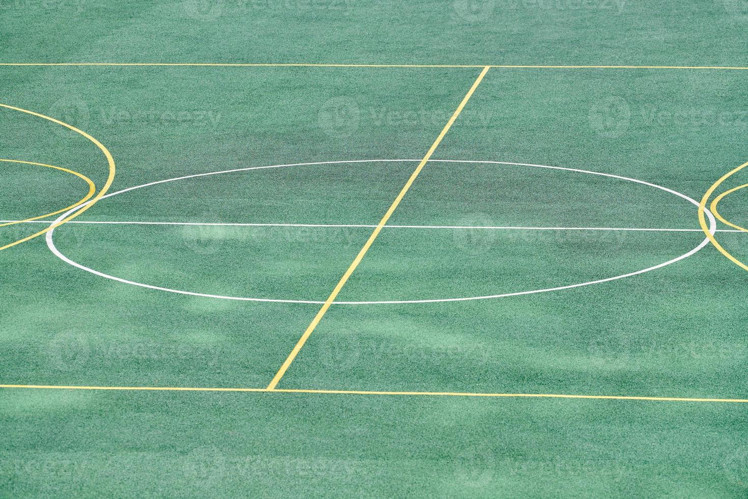 Football field artificial grass photo