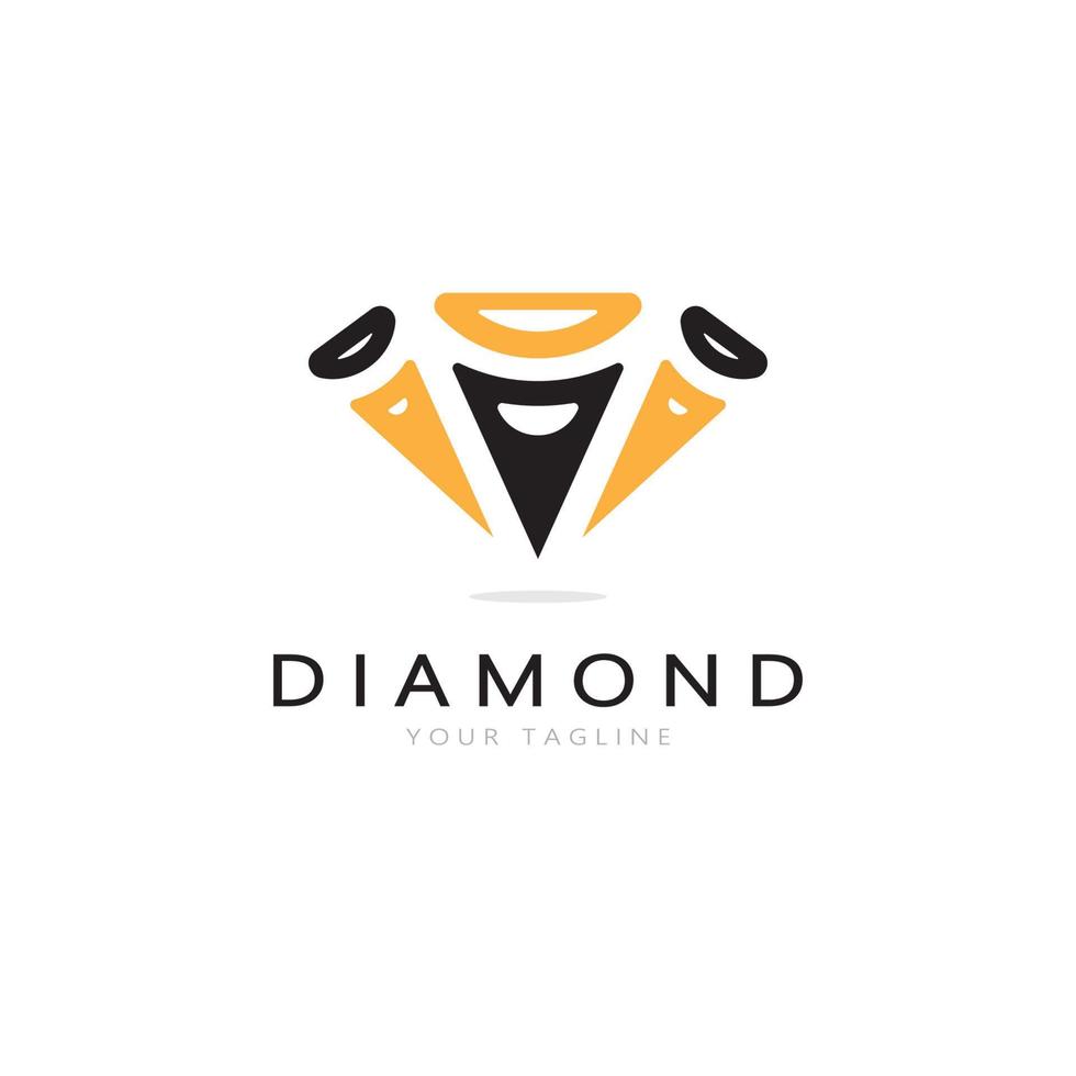 simple diamond abstract logo,for business,badge,jewelry shop,gold shop,application,vector vector