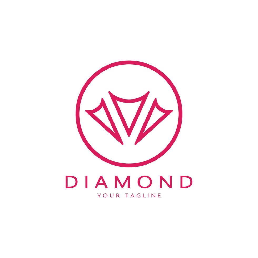 simple diamond abstract logo,for business,badge,jewelry shop,gold shop,application,vector vector