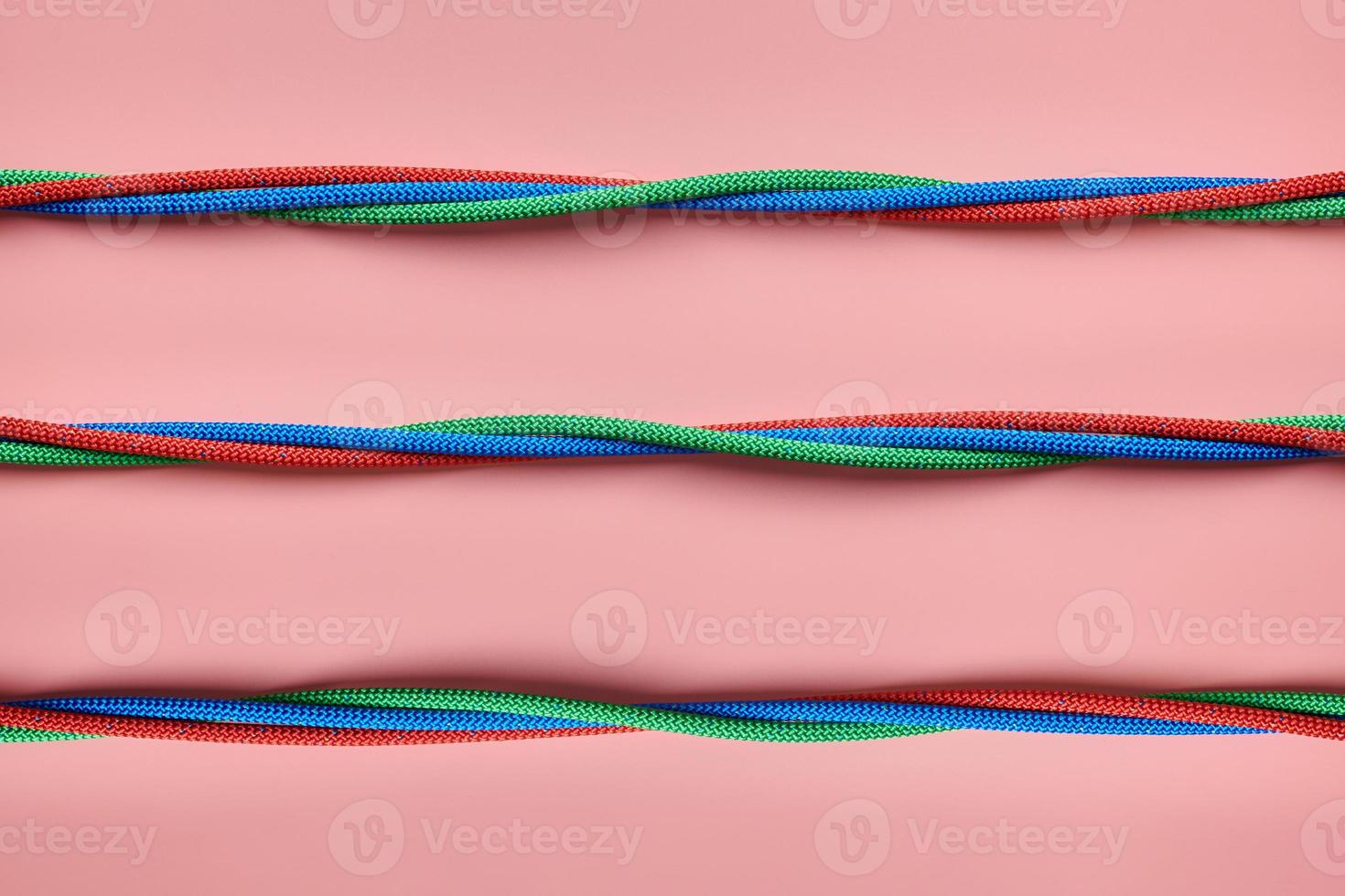 Nylon twisted ropes tied the knot photo