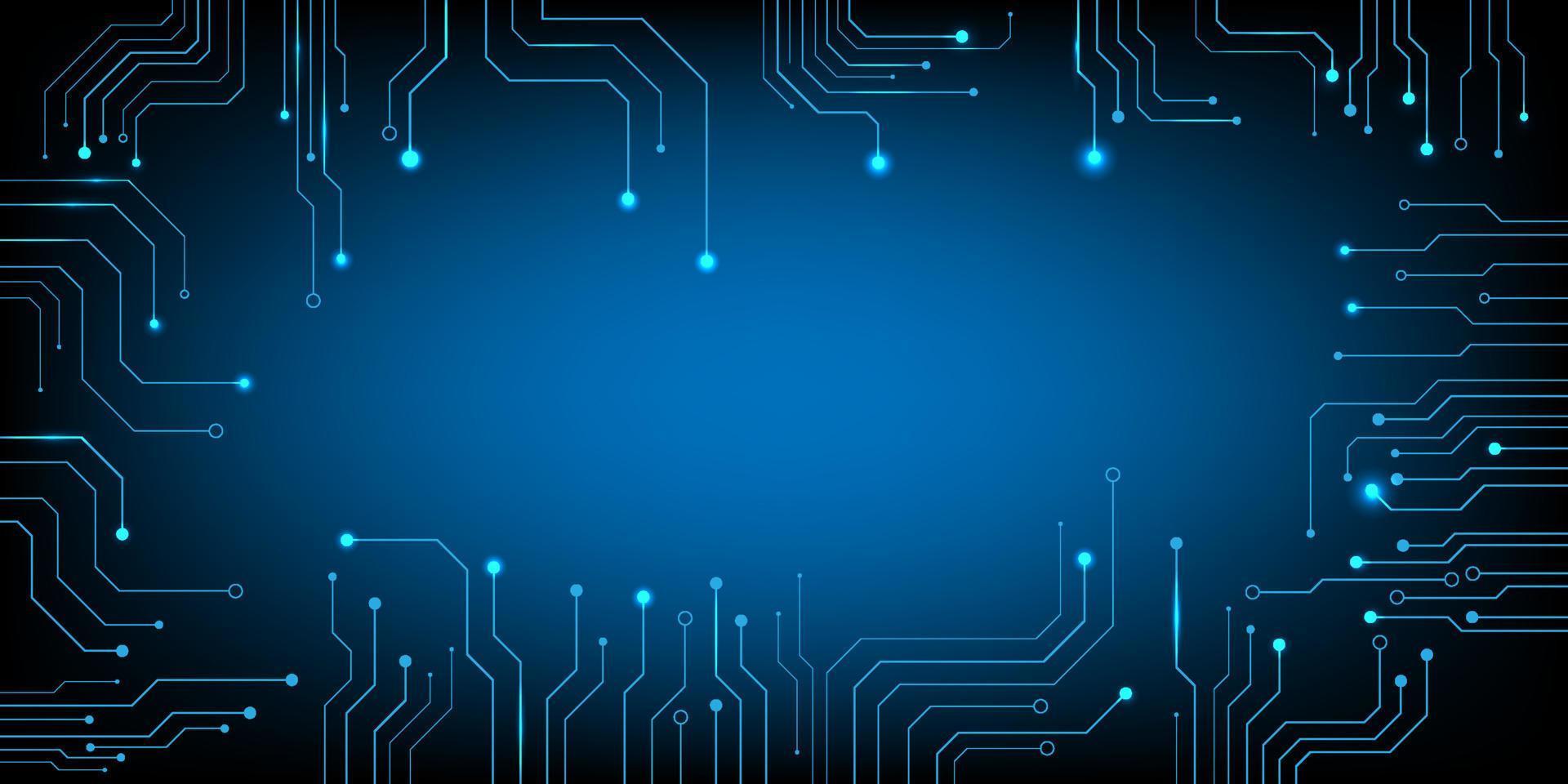 Computer chip Electronic circuit board vector for technology and finance concept and education for future