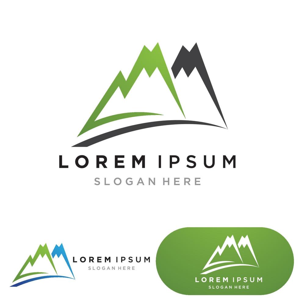 Mountain icon Logo vector