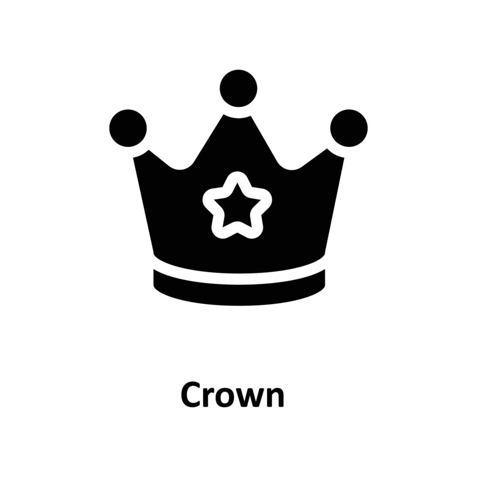 Crown  Vector  Solid Icons. Simple stock illustration stock