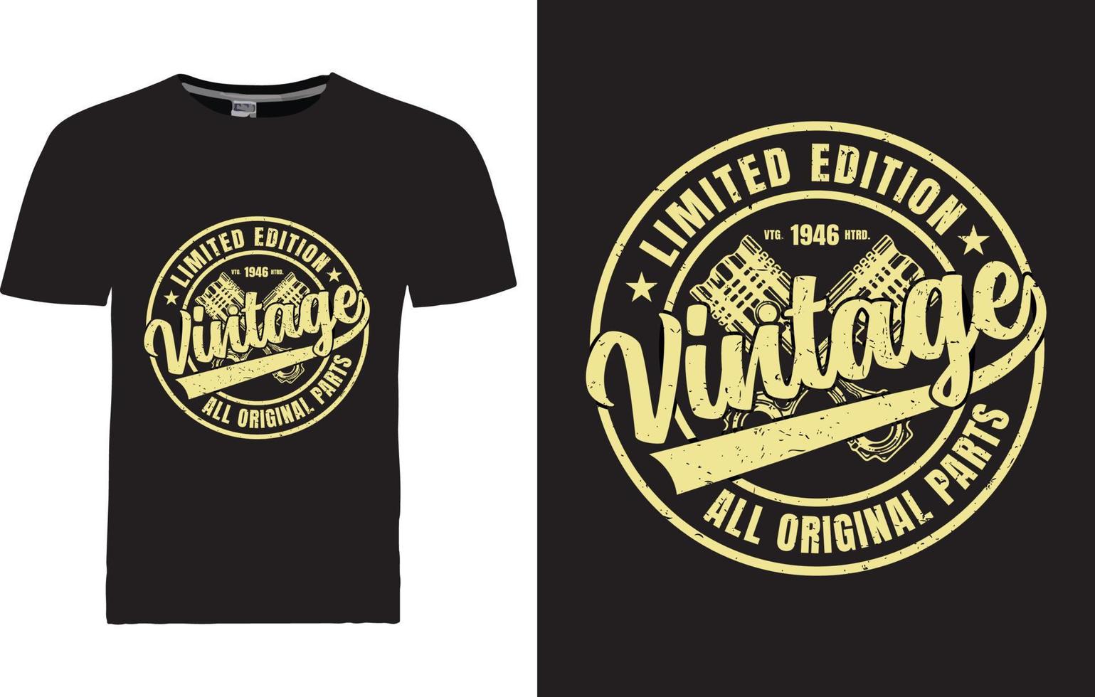 Vintage T-shirt Design vector