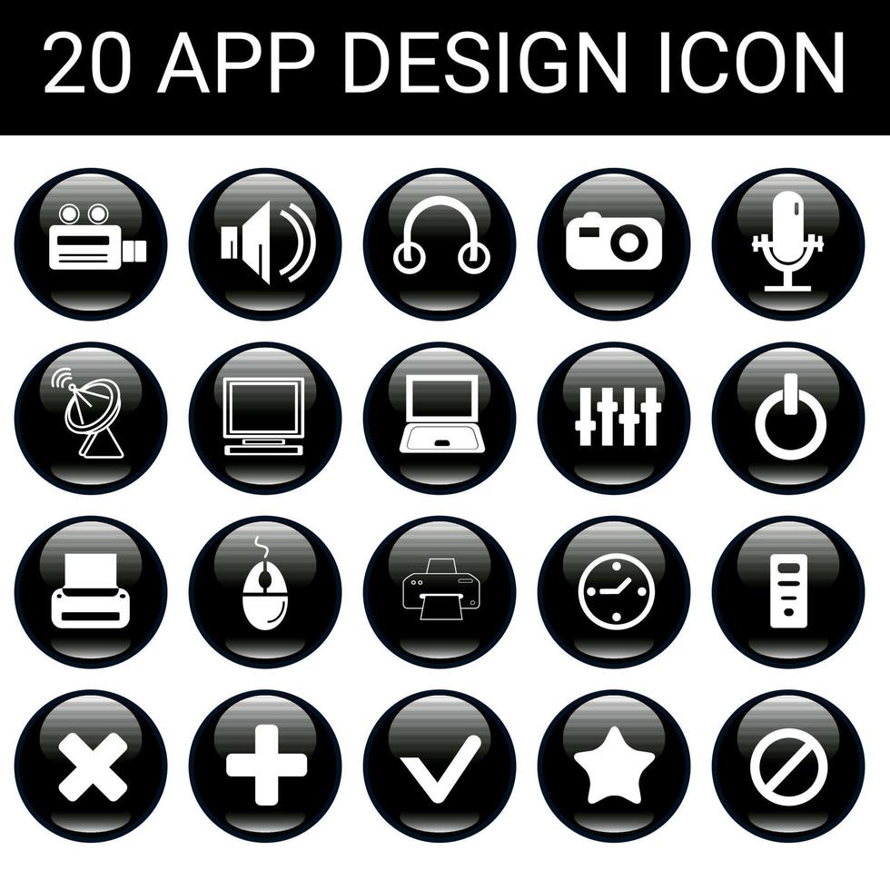 colección de frecuentemente usado esencial iconos adecuado para diseño elementos de diseño . esencial icono conjunto en gratis vector