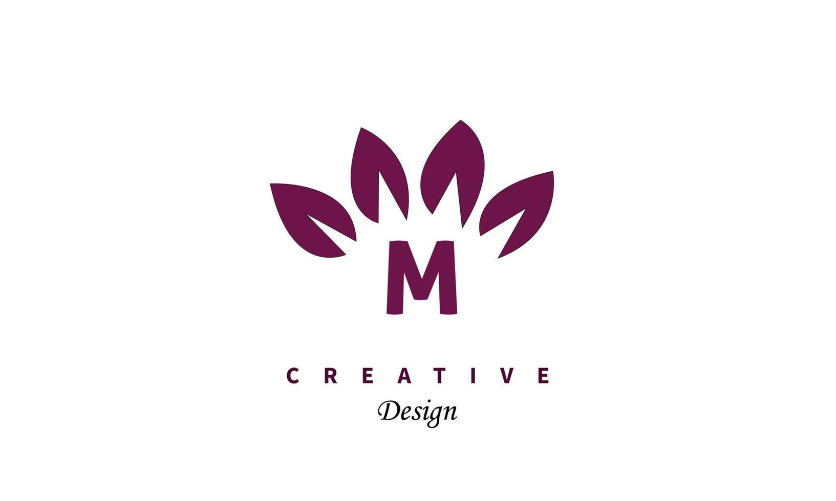 Letter mark water color vector logo icon design