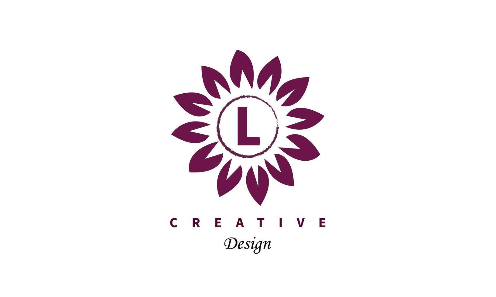 Letter mark water color vector logo icon design