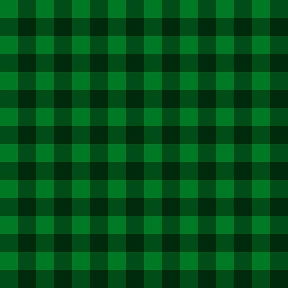 Black and green tartan seamless pattern, checkered pattern background vector