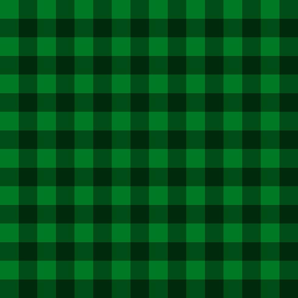 Black and green tartan seamless pattern, checkered pattern background vector