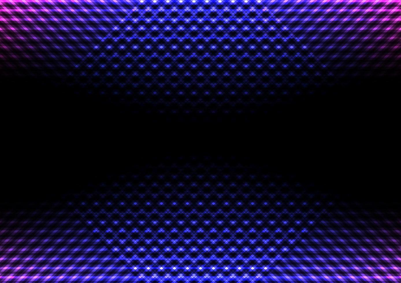 Abstract blue and pink stripe glowing lines background with decoration square and polygon pattern. Digital Technology concept. Vector illustration.