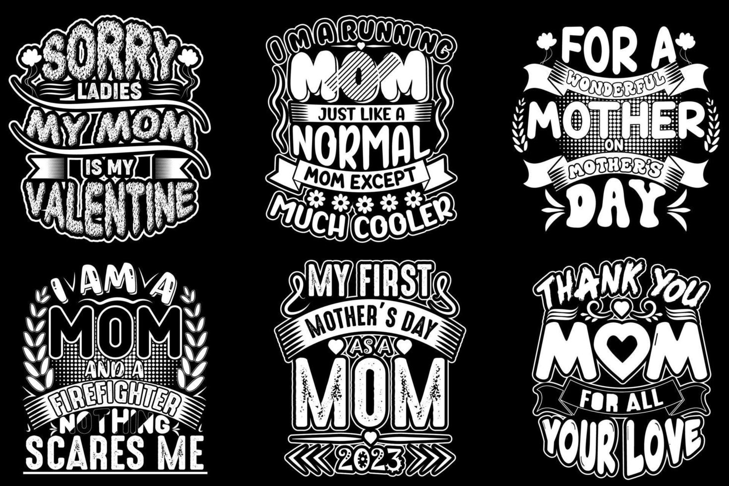 Mother's day t shirt design vector