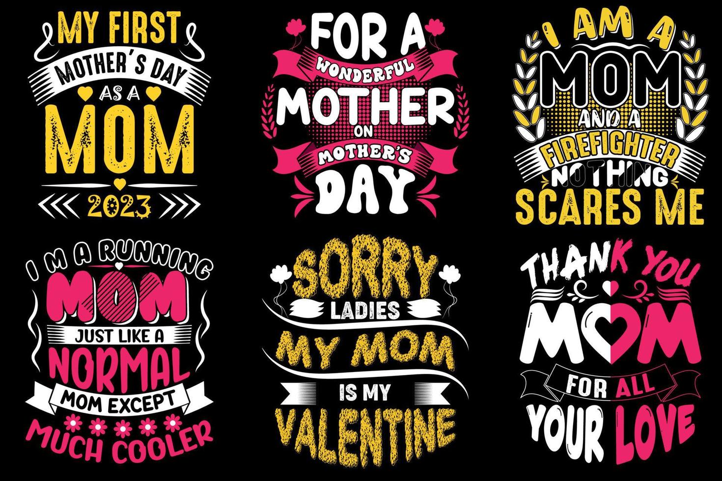 Mother's day t shirt design vector