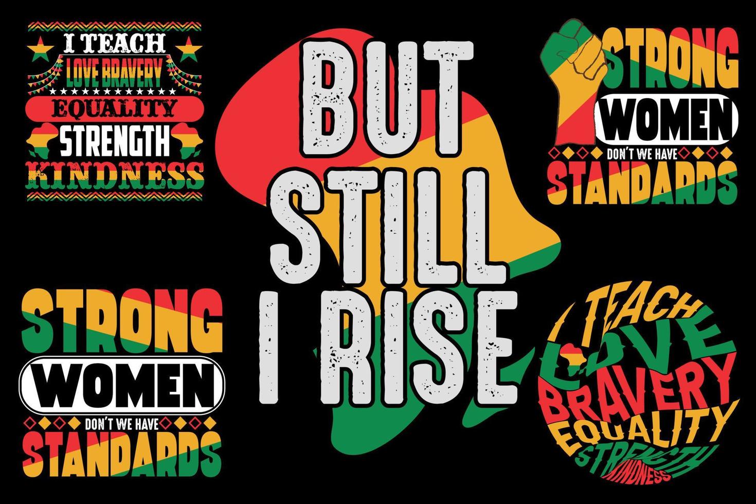 Black history t shirt design vector