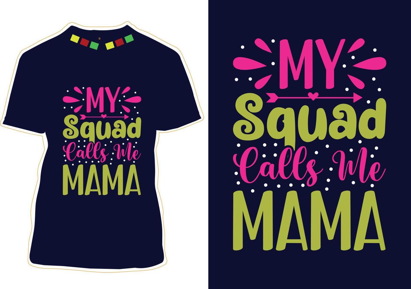 Mom Typography T-shirt Design vector