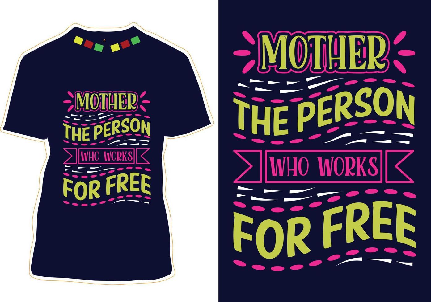 diseño de camiseta feliz día de la madre vector