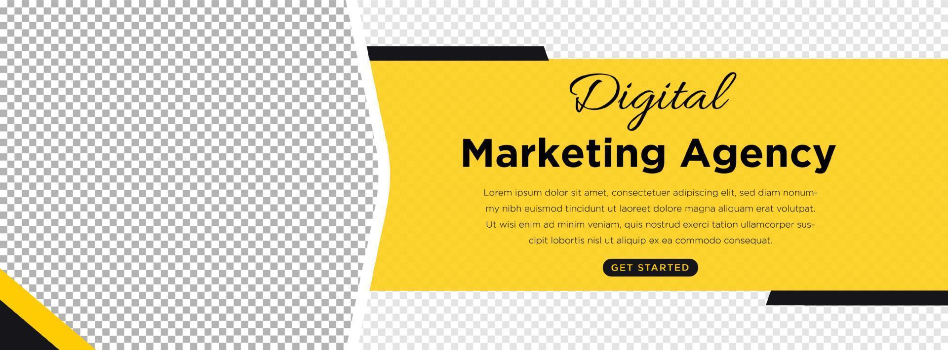 Digital Marketing Face Book cover and Banner Template vector