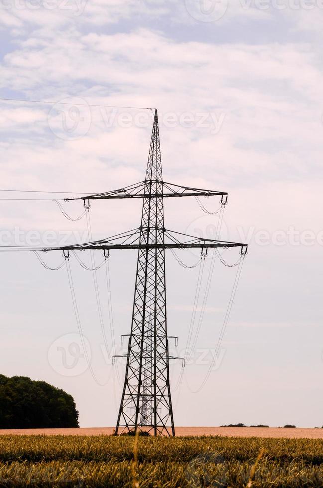 Electrical power pylons photo