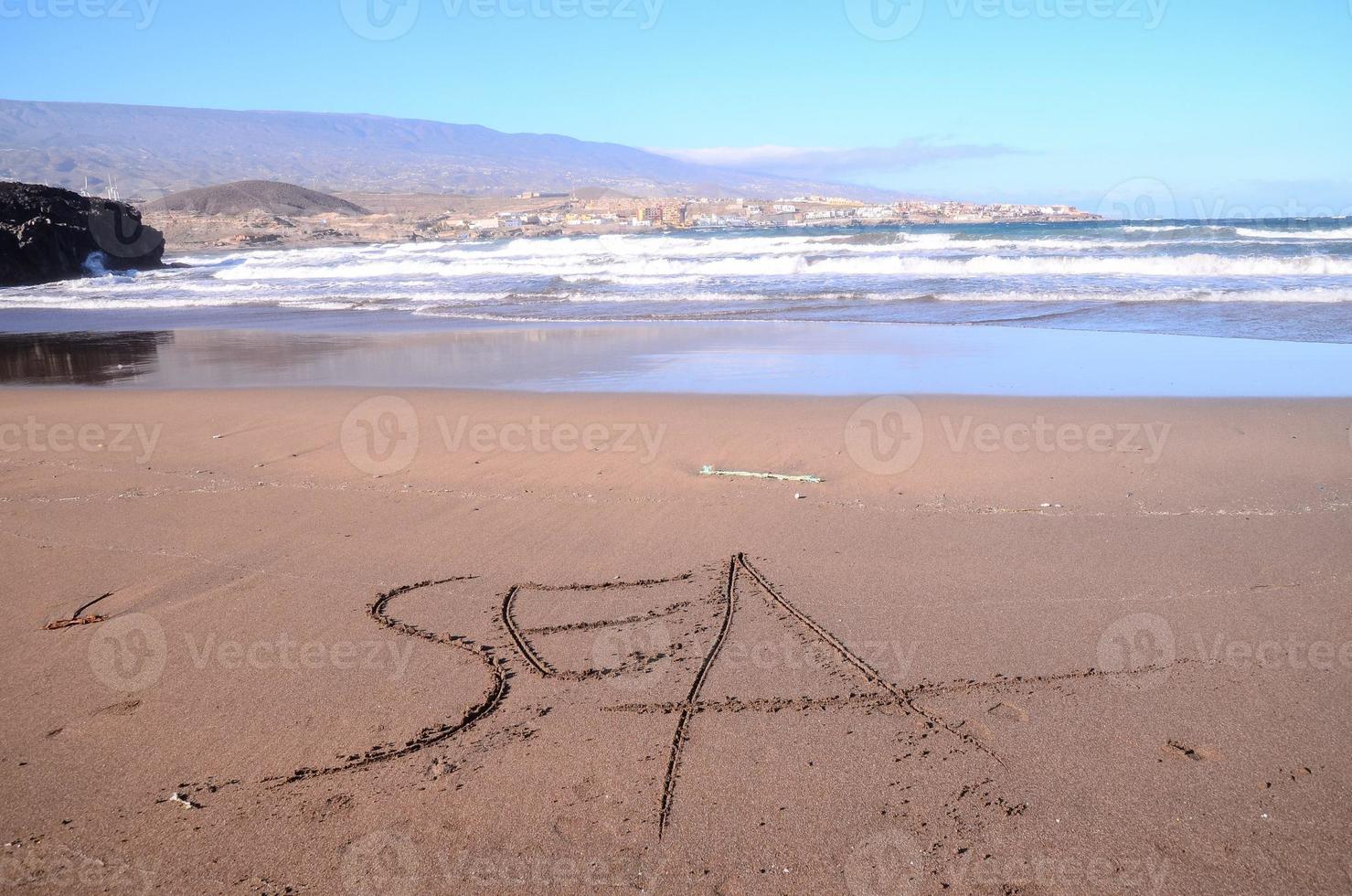 Scenic coastal view photo